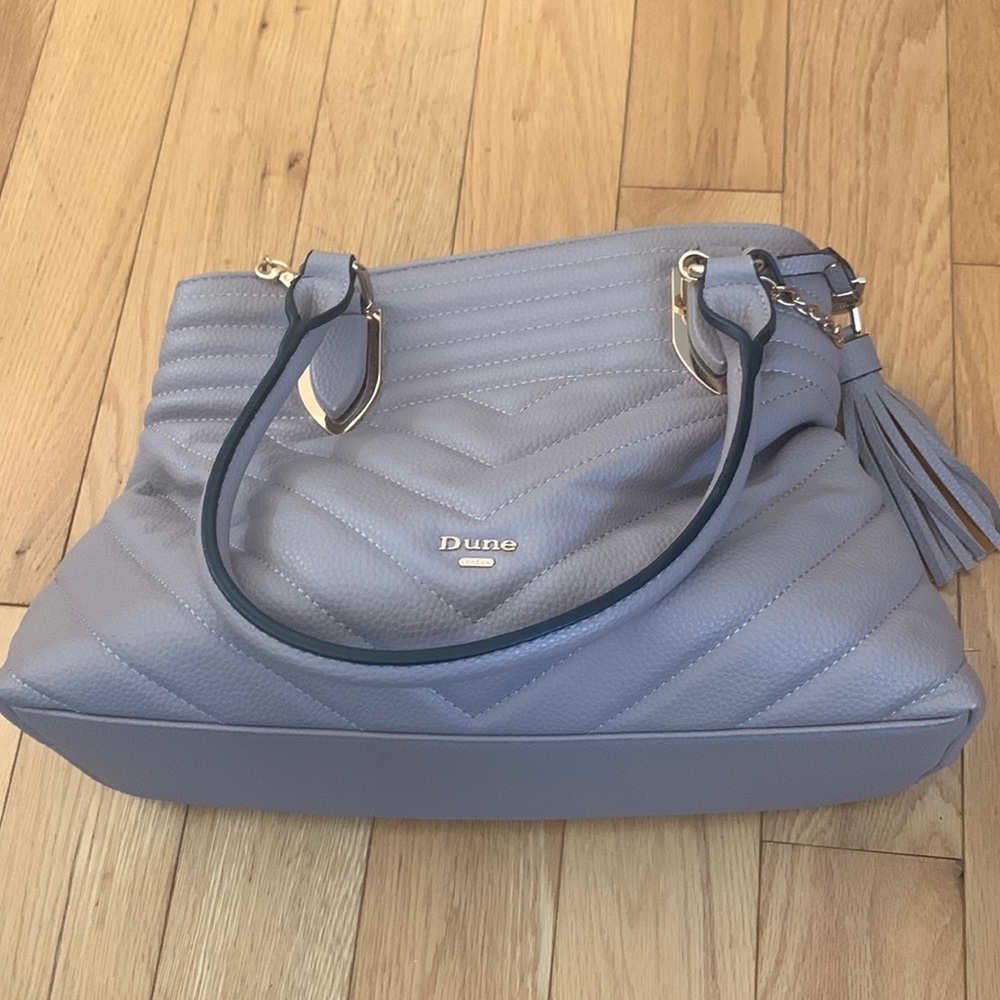 Light purple Dune London bag with removable strap.